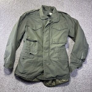 Vintage Isratex Coat Mens XS Green M-65 Field Jacket Liner Army Cold Weather‎